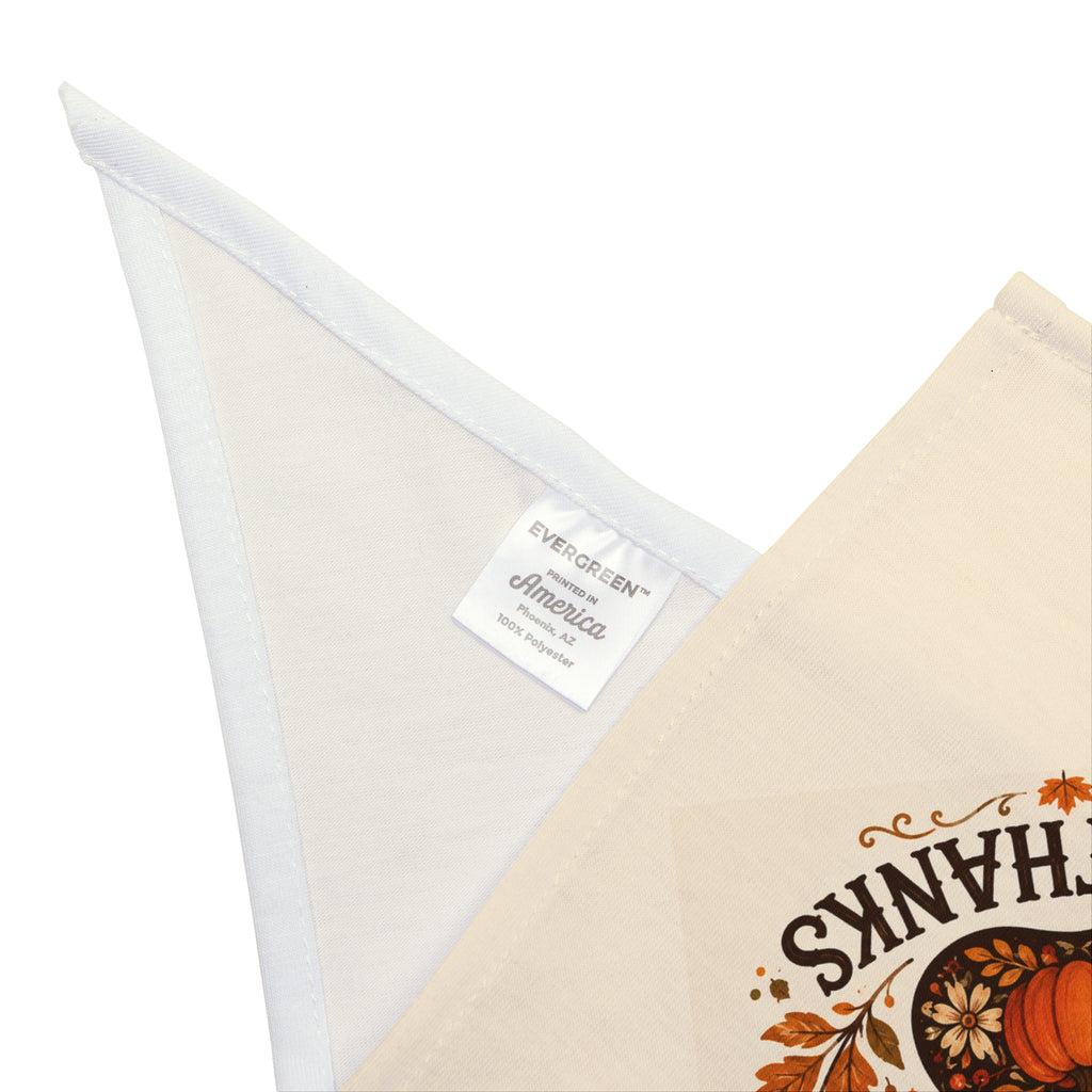 Pet Bandana — “Paws and Give Thanks” Thanksgiving Paw Print Bandana