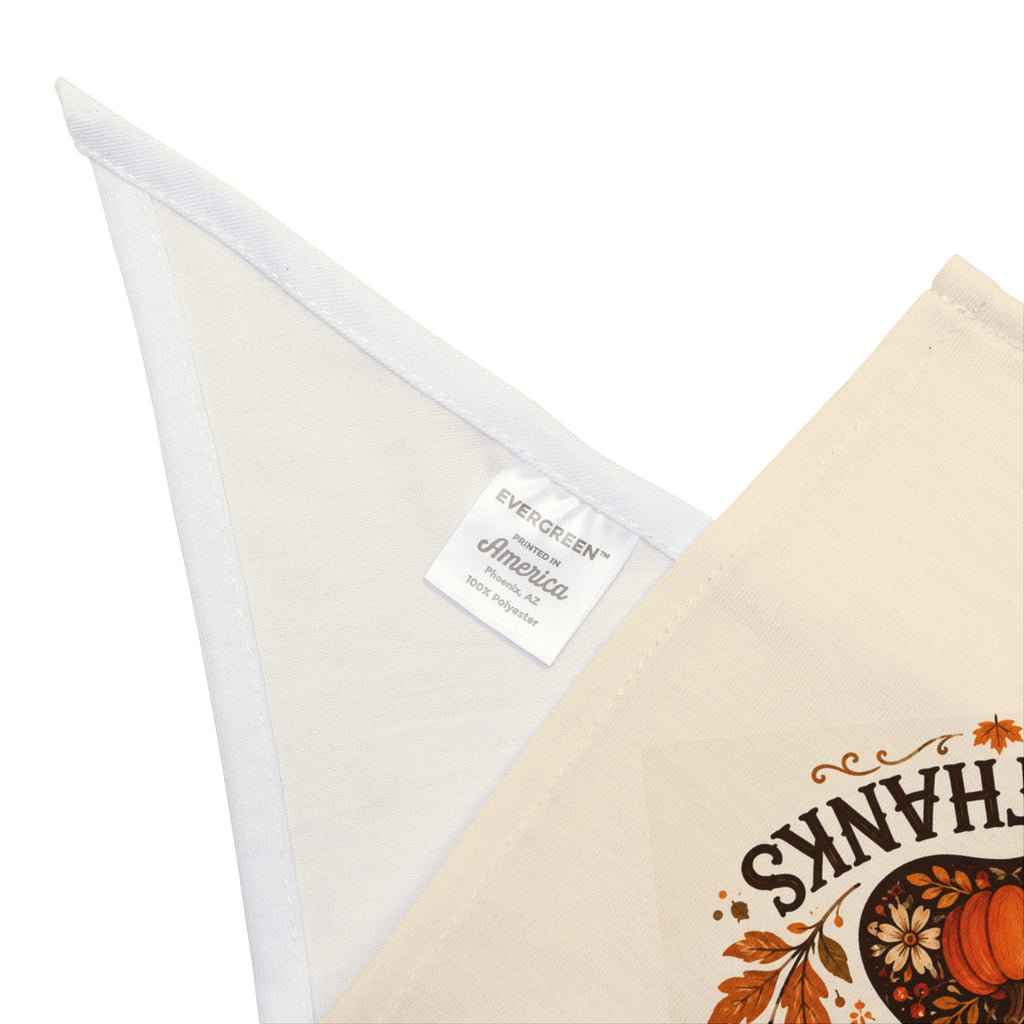 Pet Bandana — “Paws and Give Thanks” Thanksgiving Paw Print Bandana
