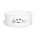 Playful Cat Food Bowl — "You Had Me at Meow" Ceramic Pet Bowl