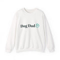 Dad Will Love This Dog Dad Crewneck Sweatshirt — Casual Paw Print Pullover for Dog Lovers