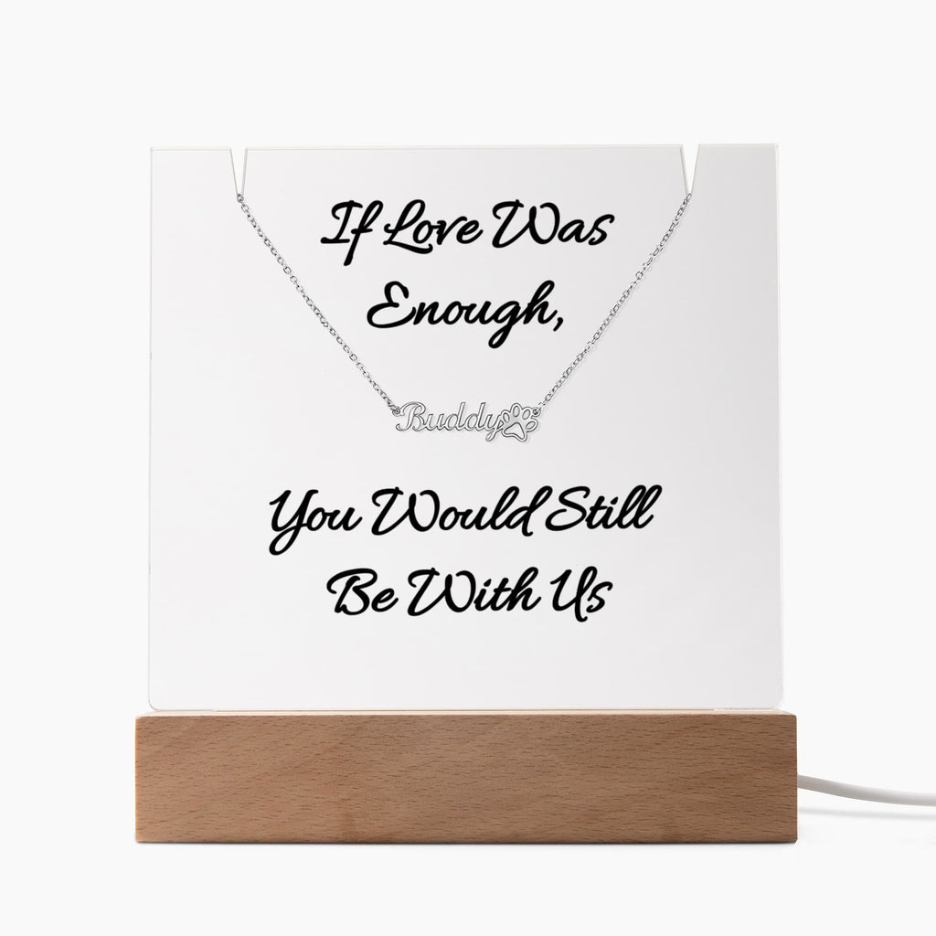 Remember Your Beloved Friend with This Beautiful Necklace/Plaque Combo
