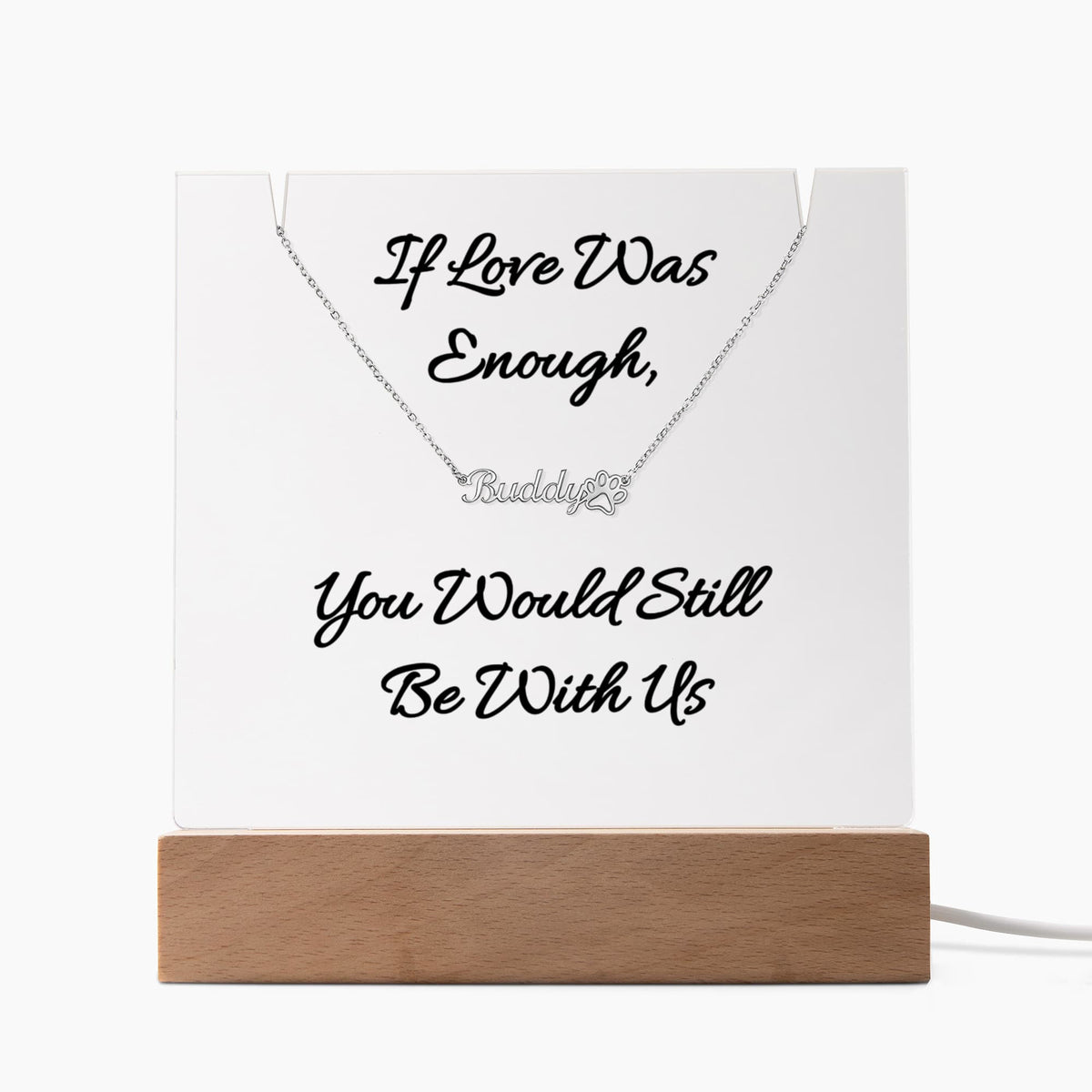 Remember Your Beloved Friend with This Beautiful Necklace/Plaque Combo