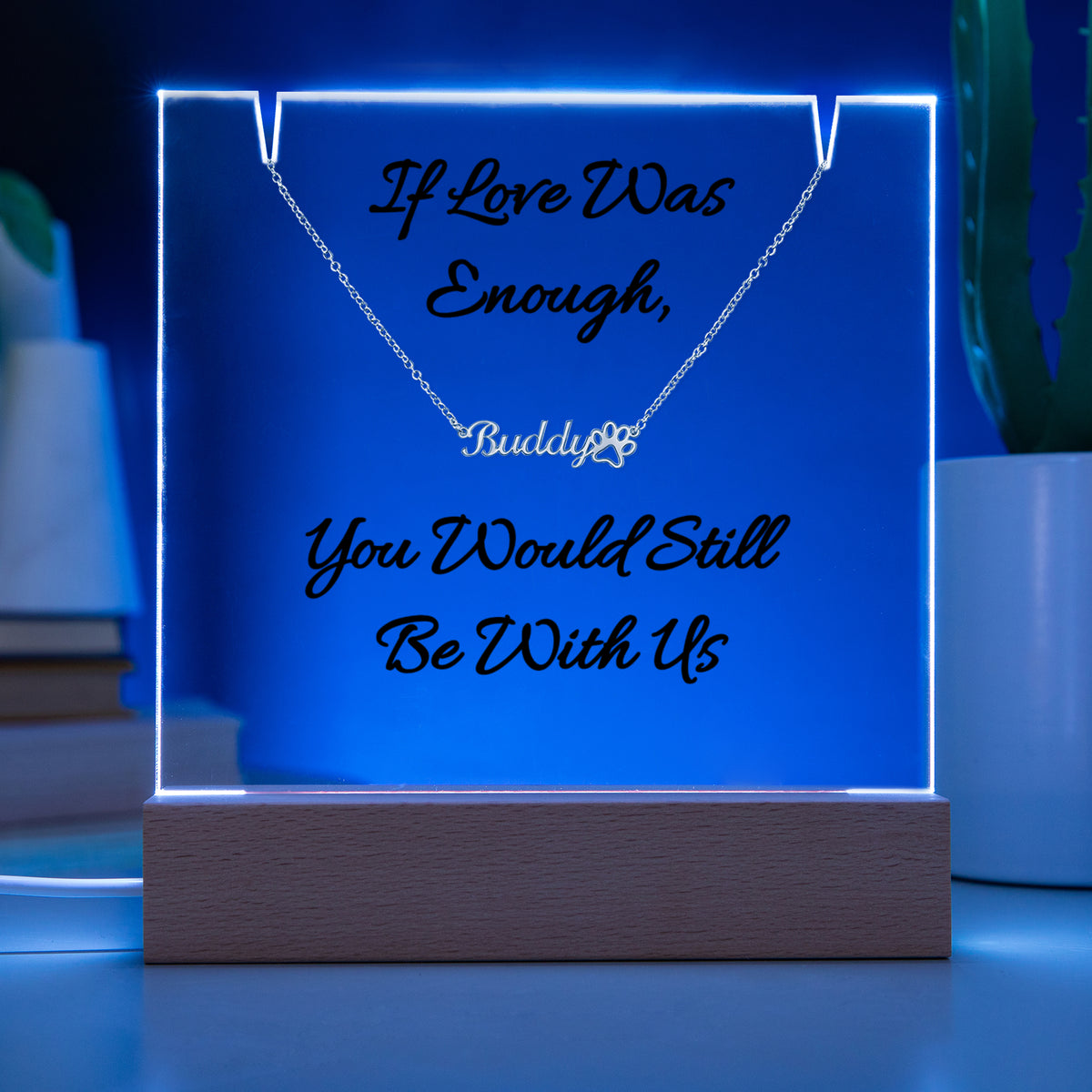 Remember Your Beloved Friend with This Beautiful Necklace/Plaque Combo