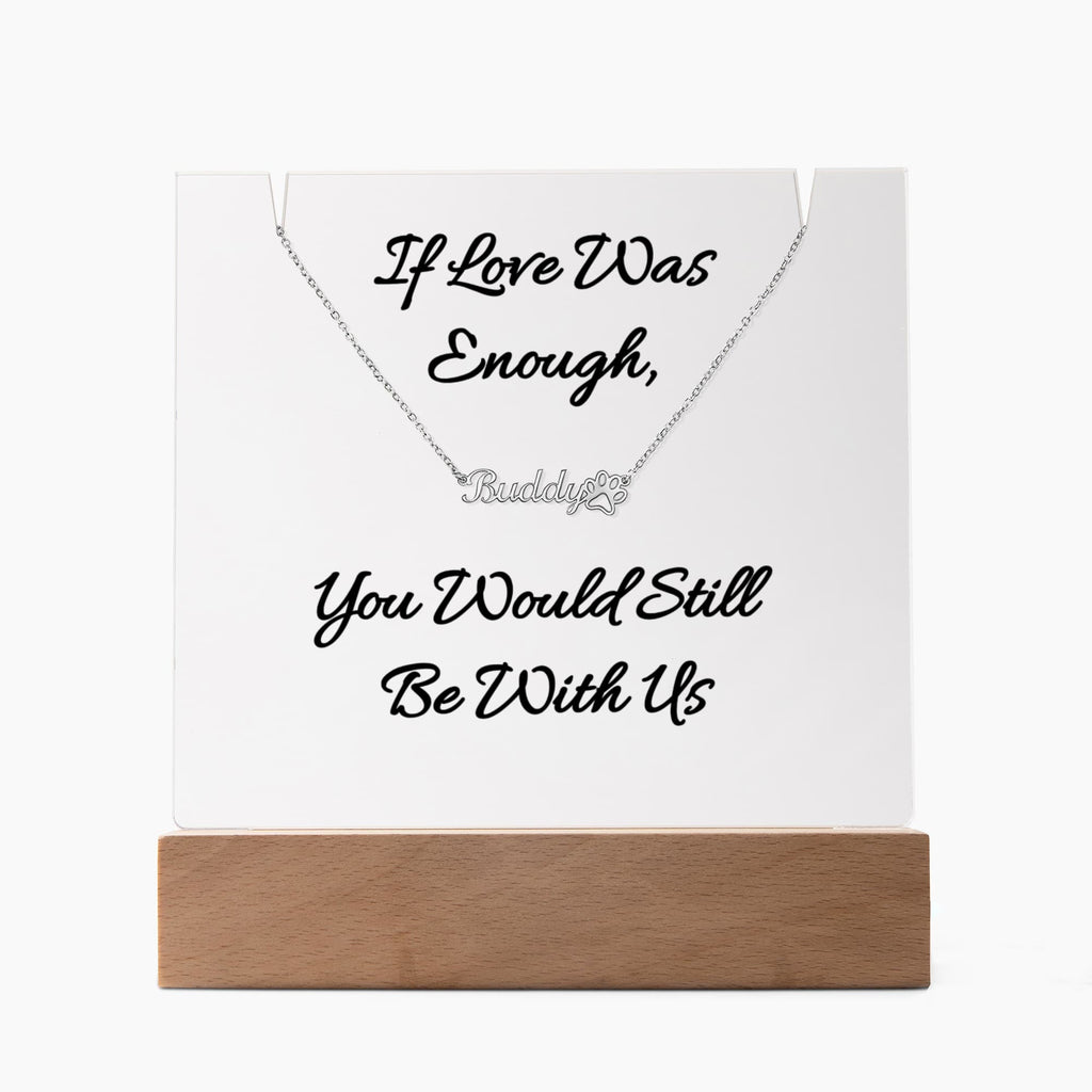 Remember Your Beloved Friend with This Beautiful Necklace/Plaque Combo