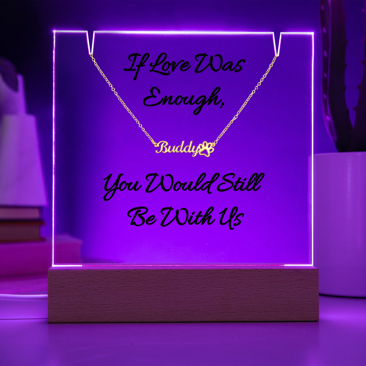 Remember Your Beloved Friend with This Beautiful Necklace/Plaque Combo